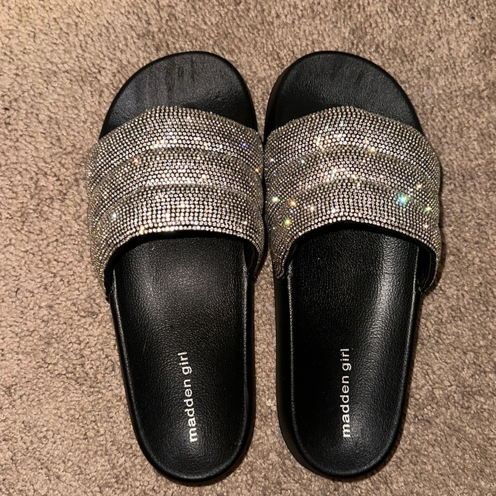 Rhinestone platform sandals